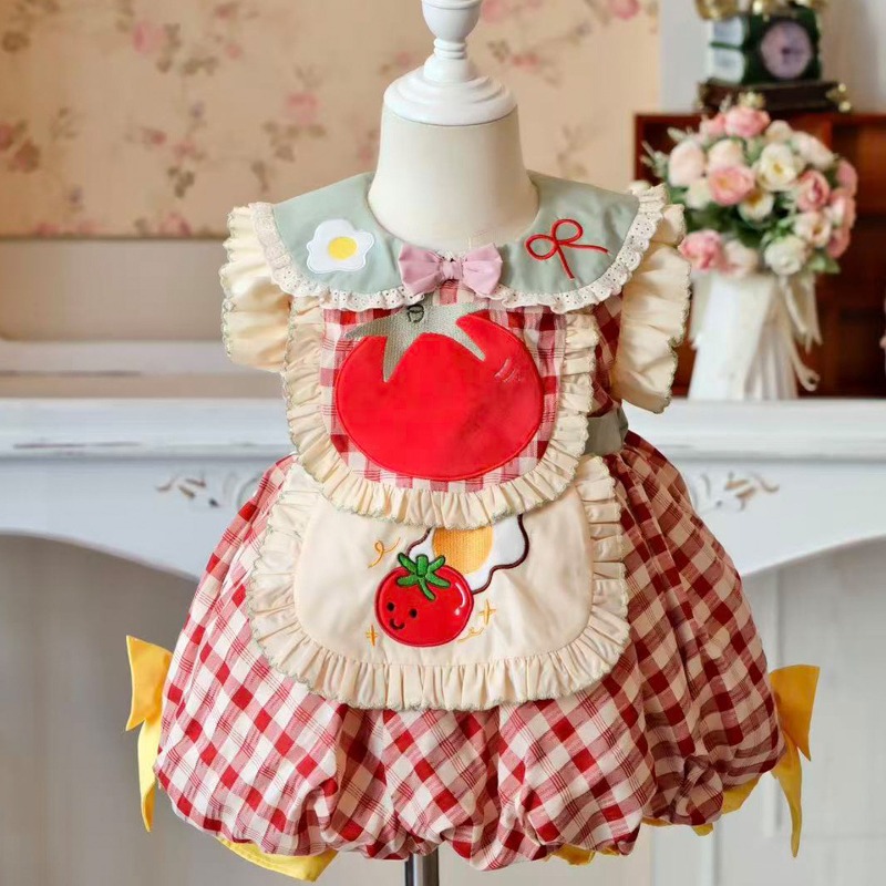 Embroidery Apron - Детское платье в стиле коттеджкор Лолита,