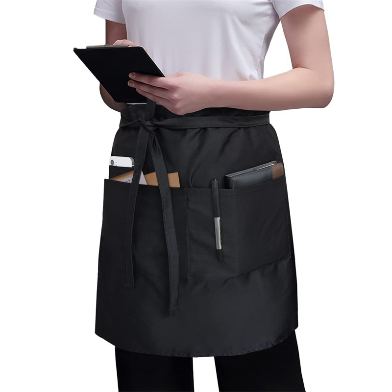 Embroidery Apron - Хлопковый комбинезон для официанта ресторана с