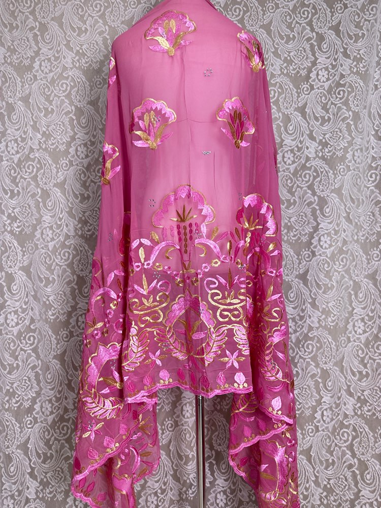 Embroidery Pashmina - Африканский мусульманский хиджаб, шарф, оптовая продажа,