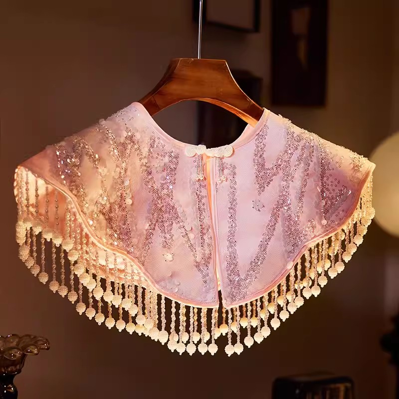 Embroidery Pashmina - Женская весенне-летняя вышивка, роскошная жемчужная бисерная