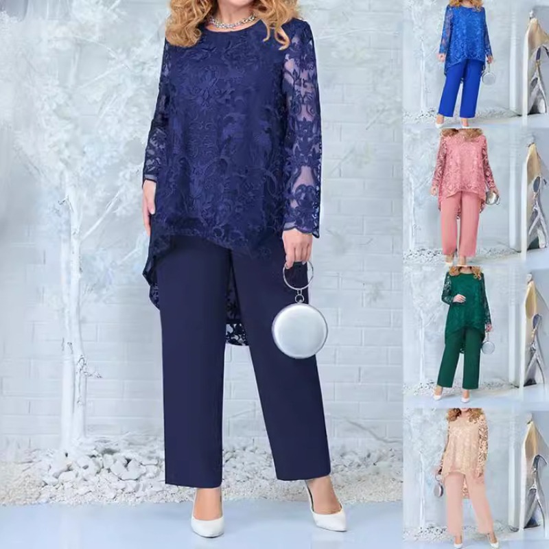 Embroidery Abaya - Женский вечерний костюм с кружевной вышивкой,