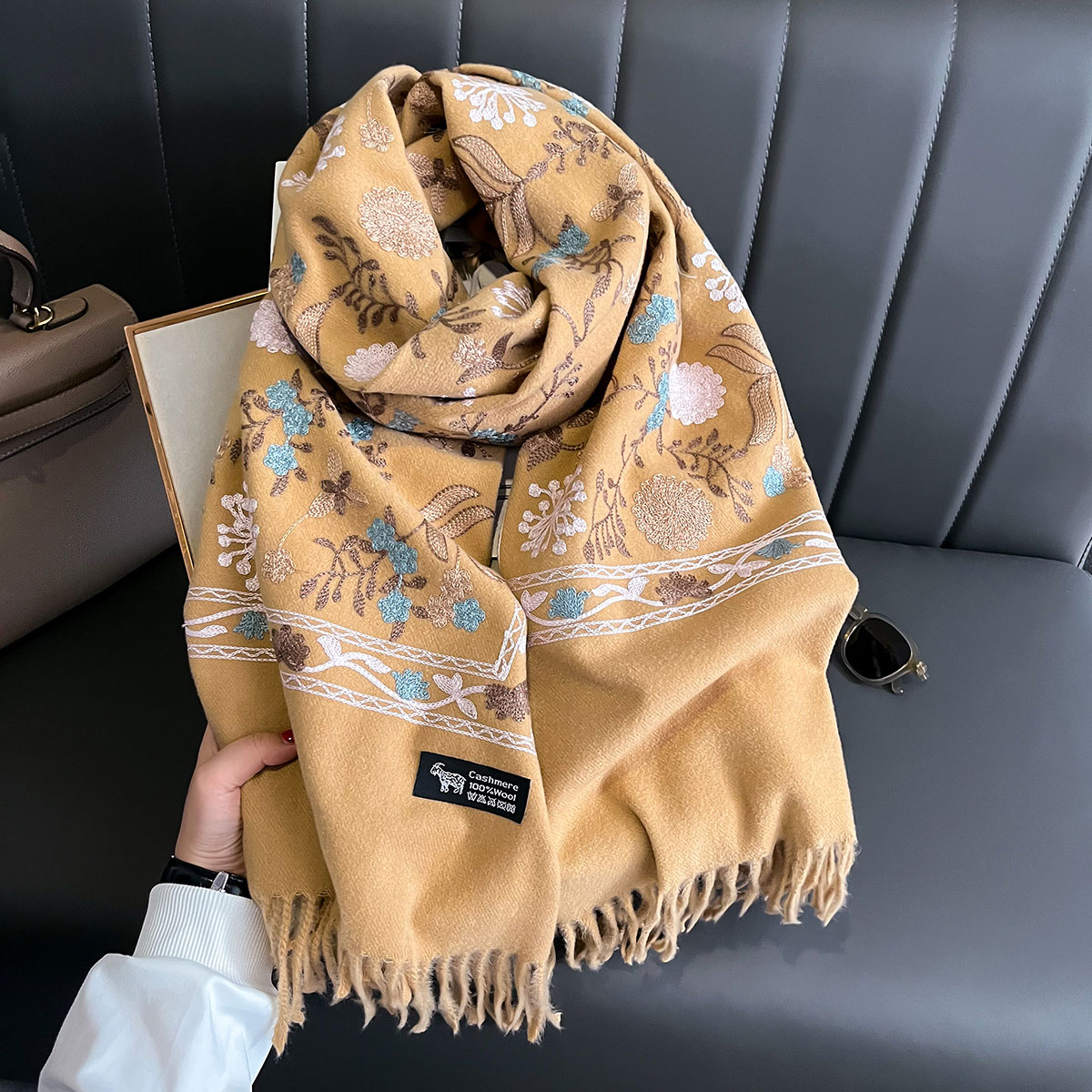 Новый зимний теплый кашемировы – обзор и цена Embroidery Pashmina