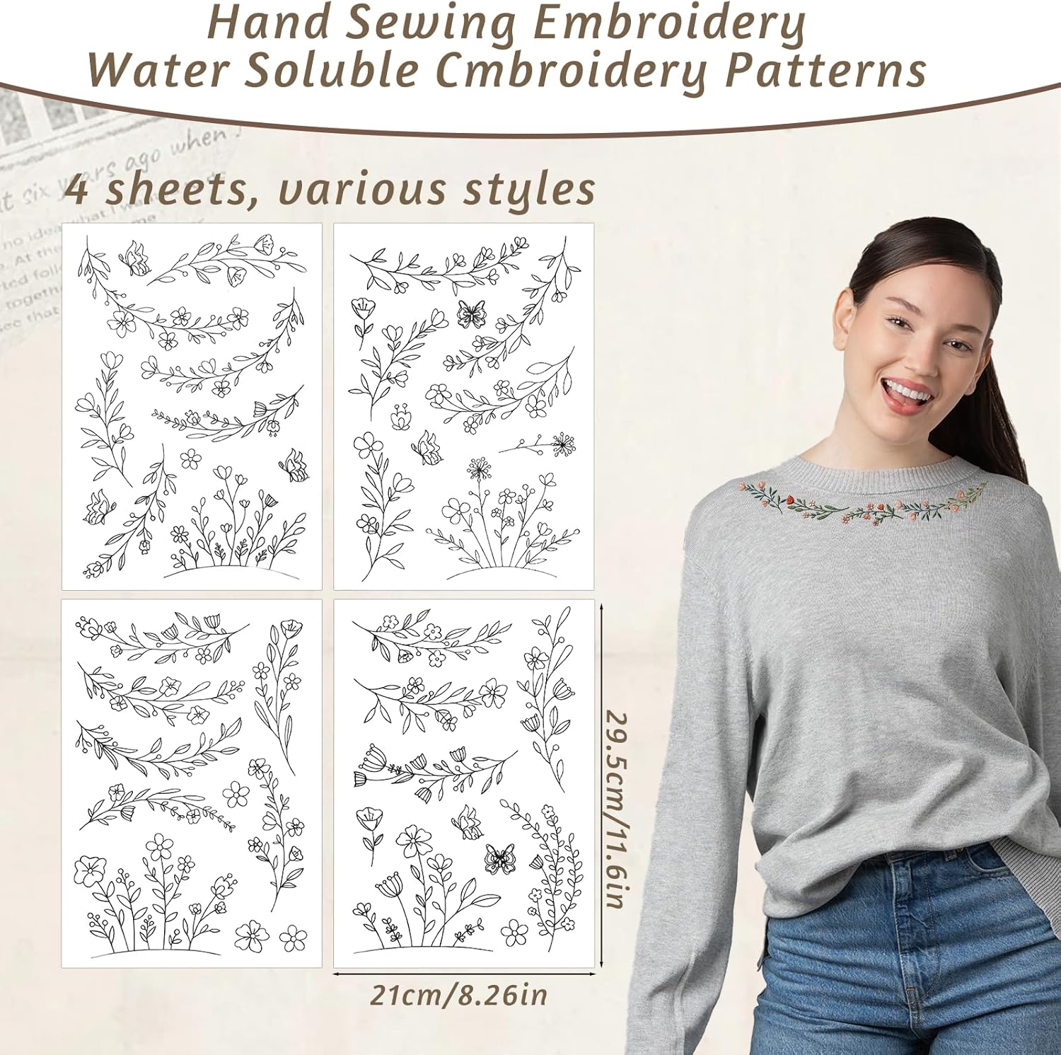 Бумага для вышивки, растворима – обзор и цена Embroidery Lovers