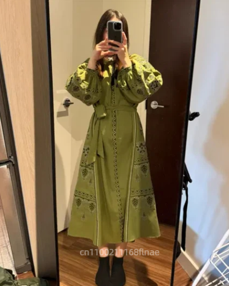 Женское платье в европейском р – обзор и цена Embroidery Abaya