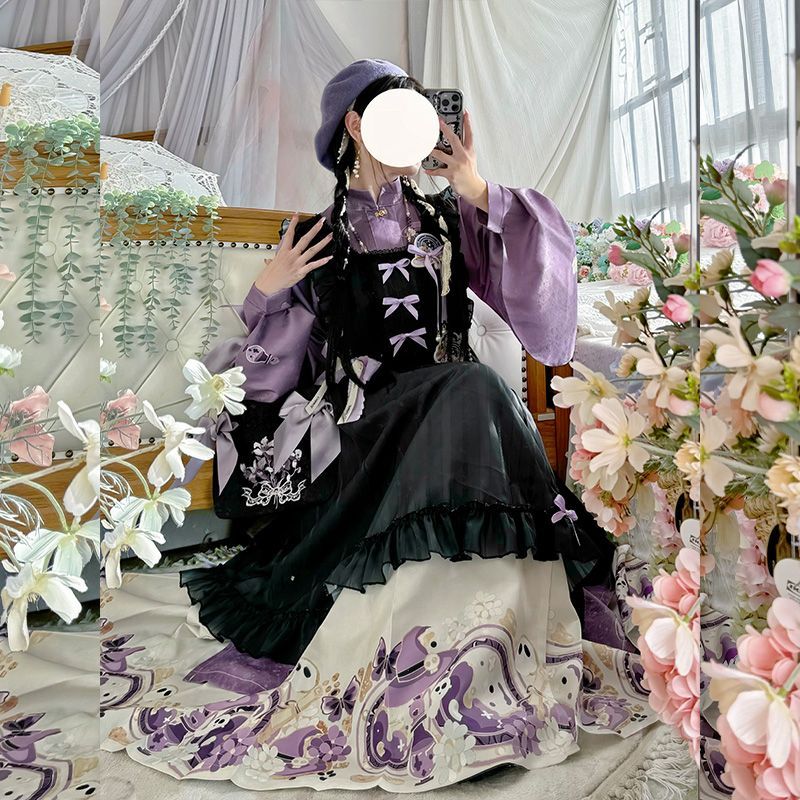 Милое китайское фиолетовое дли – обзор и цена Embroidery Apron
