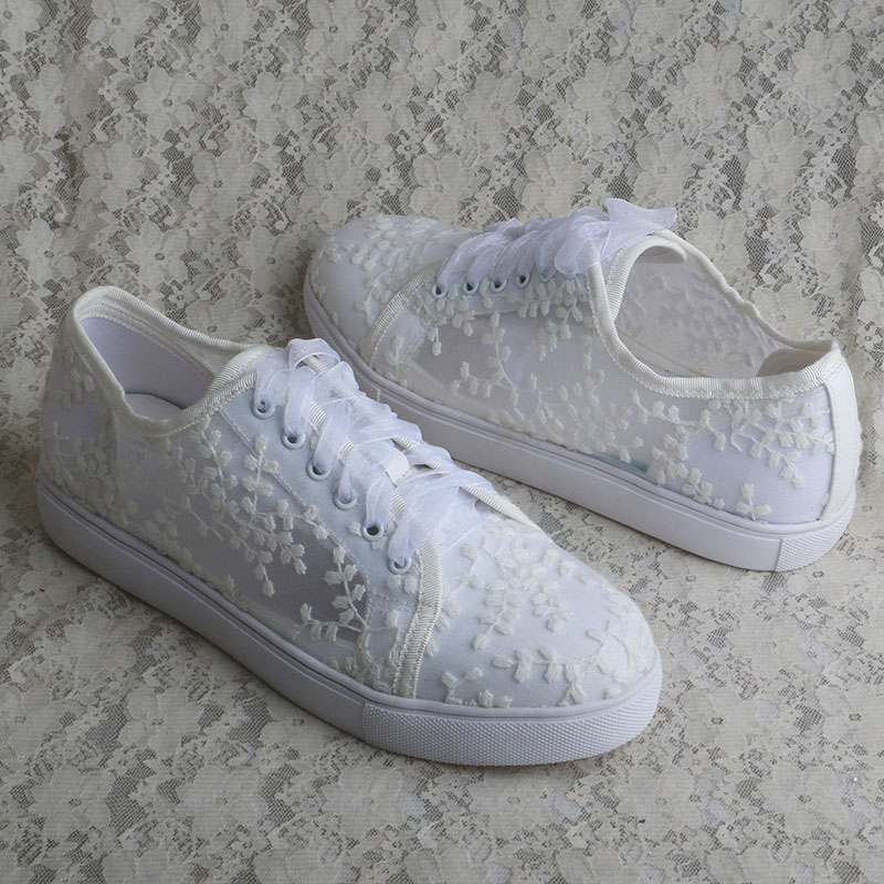 Белые кроссовки Wedopus для же – обзор и цена Embroidery White