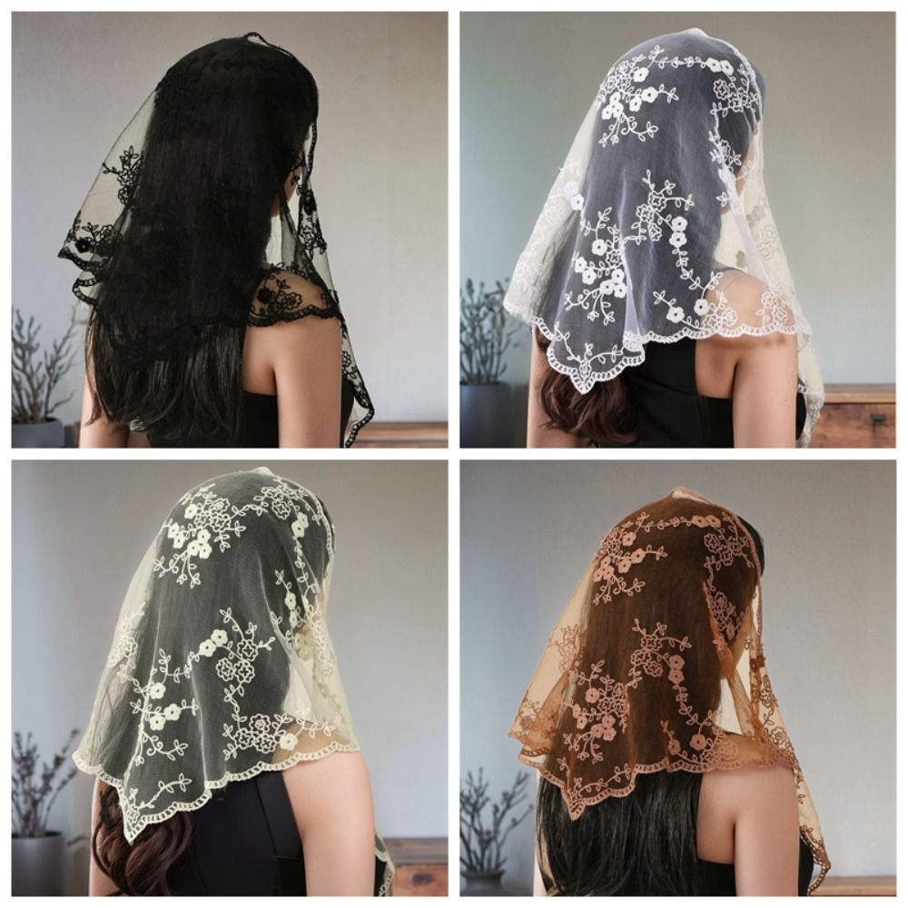 Новый ажурный кружевной шарф-к – обзор и цена Embroidery Pashmina