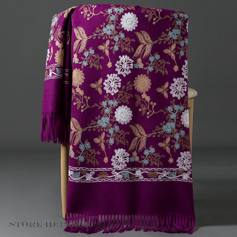 Женский кашемировый пашминовый – обзор и цена Embroidery Pashmina