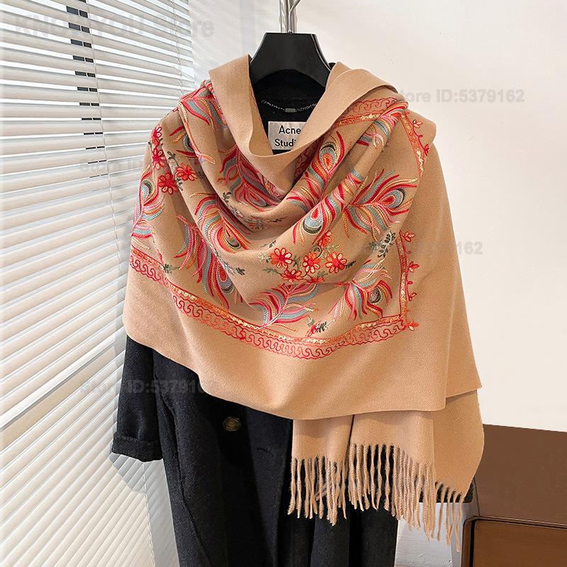 Женская этническая винтажная ш – обзор и цена Embroidery Pashmina