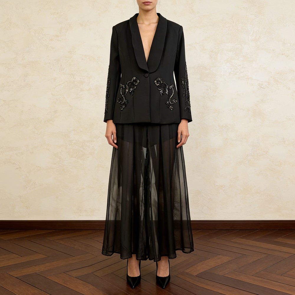 Новый женский костюм TWOTWINST – обзор и цена Embroidery Jacket