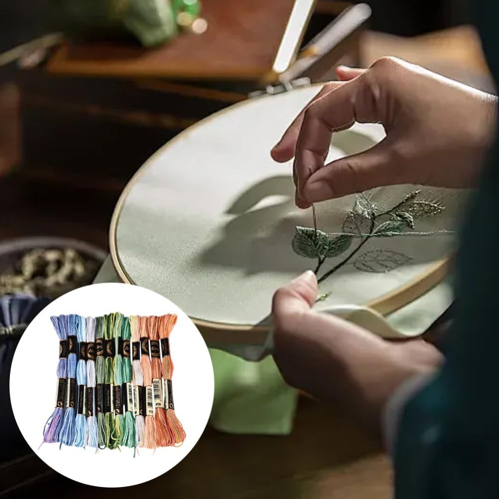 12 мотков, 105 ярдов, разноцве – обзор и цена Embroidery Gradient