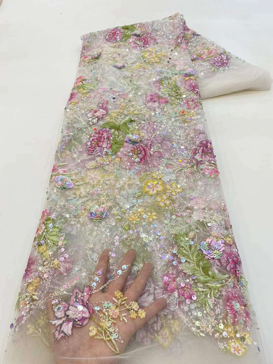 Африканское кружевное полотно  – обзор и цена Embroidery Gradient