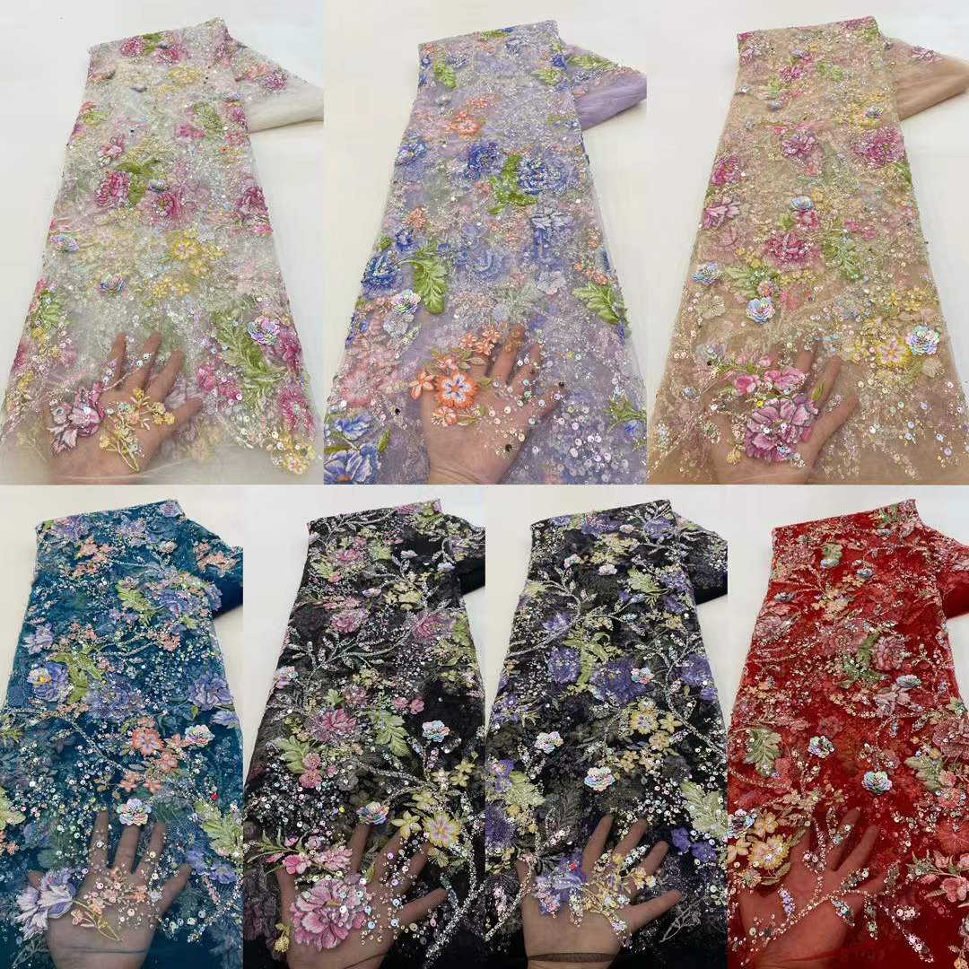 Африканское кружевное полотно  – обзор и цена Embroidery Gradient
