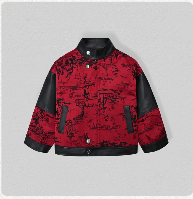 Детская мотоциклетная куртка и – обзор и цена Embroidery Jacket