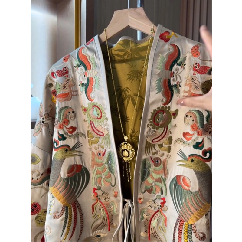Новый кардиган-кимоно в китайс – обзор и цена Embroidery Jacket