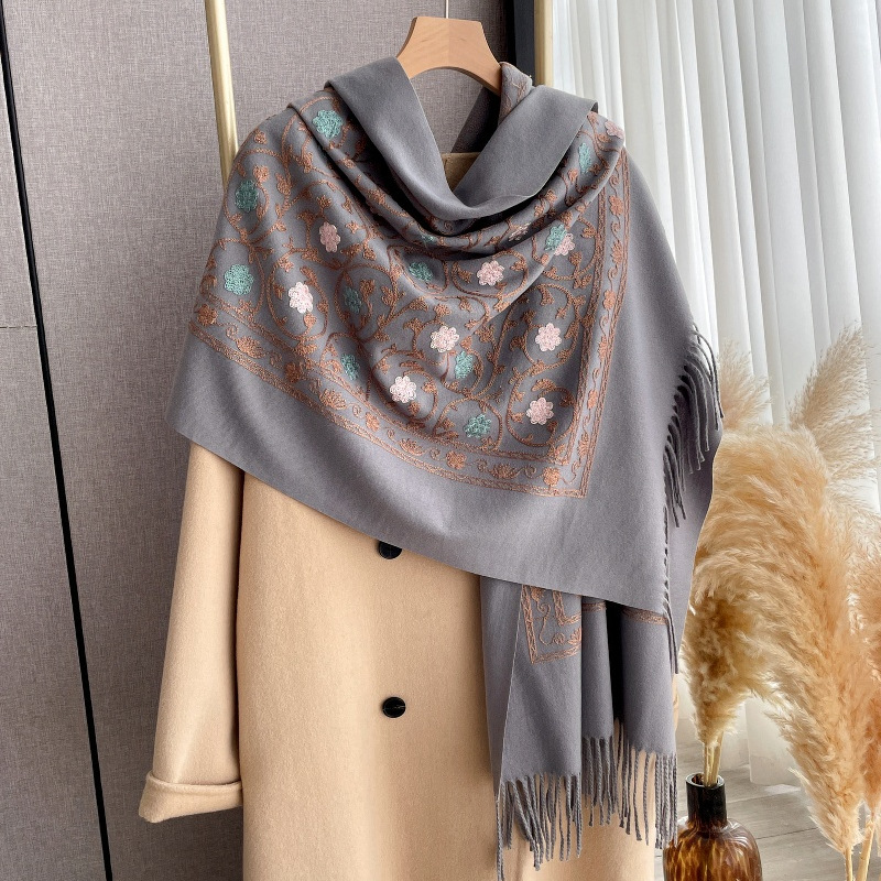 Новинка 2025 года, кашемировый – обзор и цена Embroidery Pashmina
