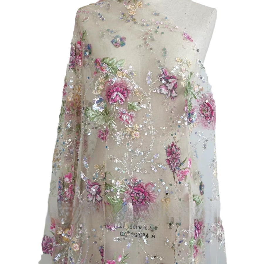 Роскошная кружевная ткань с би – обзор и цена Embroidery Abaya