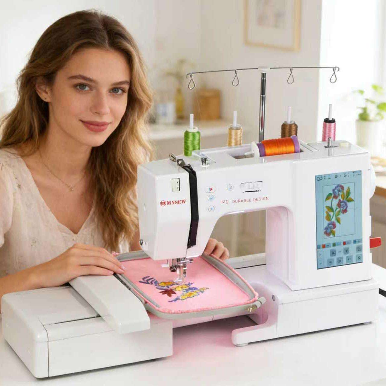 Вышивальная машина MYSEW M9: н – обзор и цена Embroidery Machine Computerized