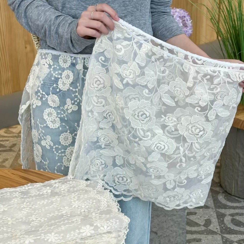 Джинсовая юбка-фартук с кружев – обзор и цена Embroidery Apron