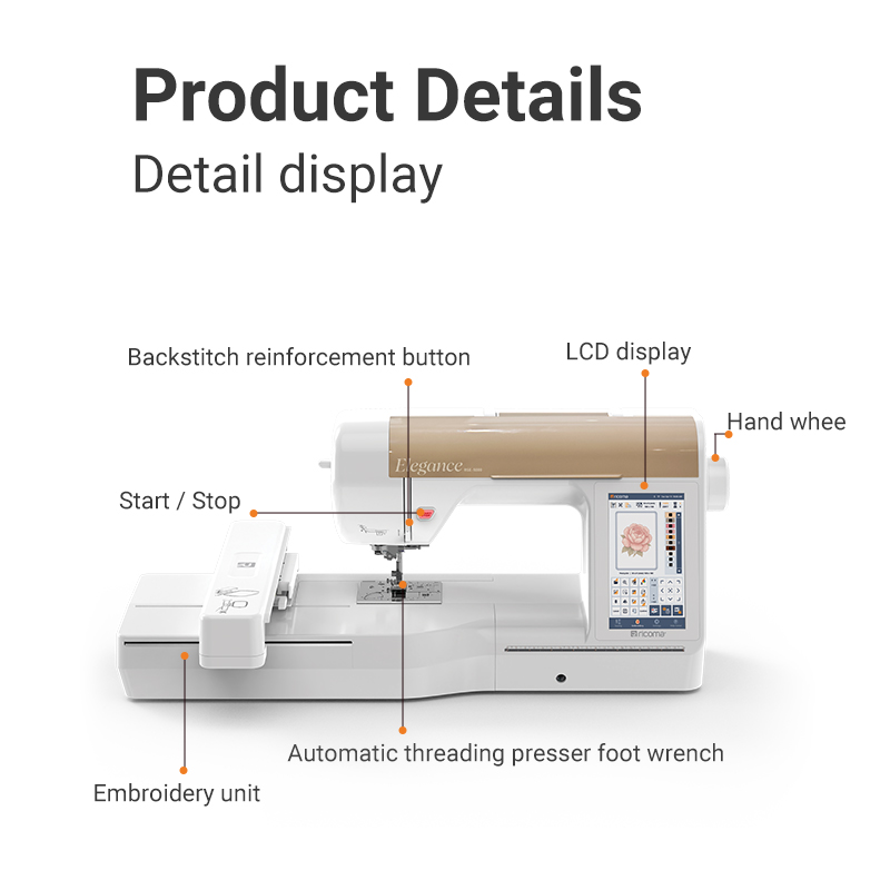 Простая в использовании бытова – обзор и цена Embroidery Machine Computerized